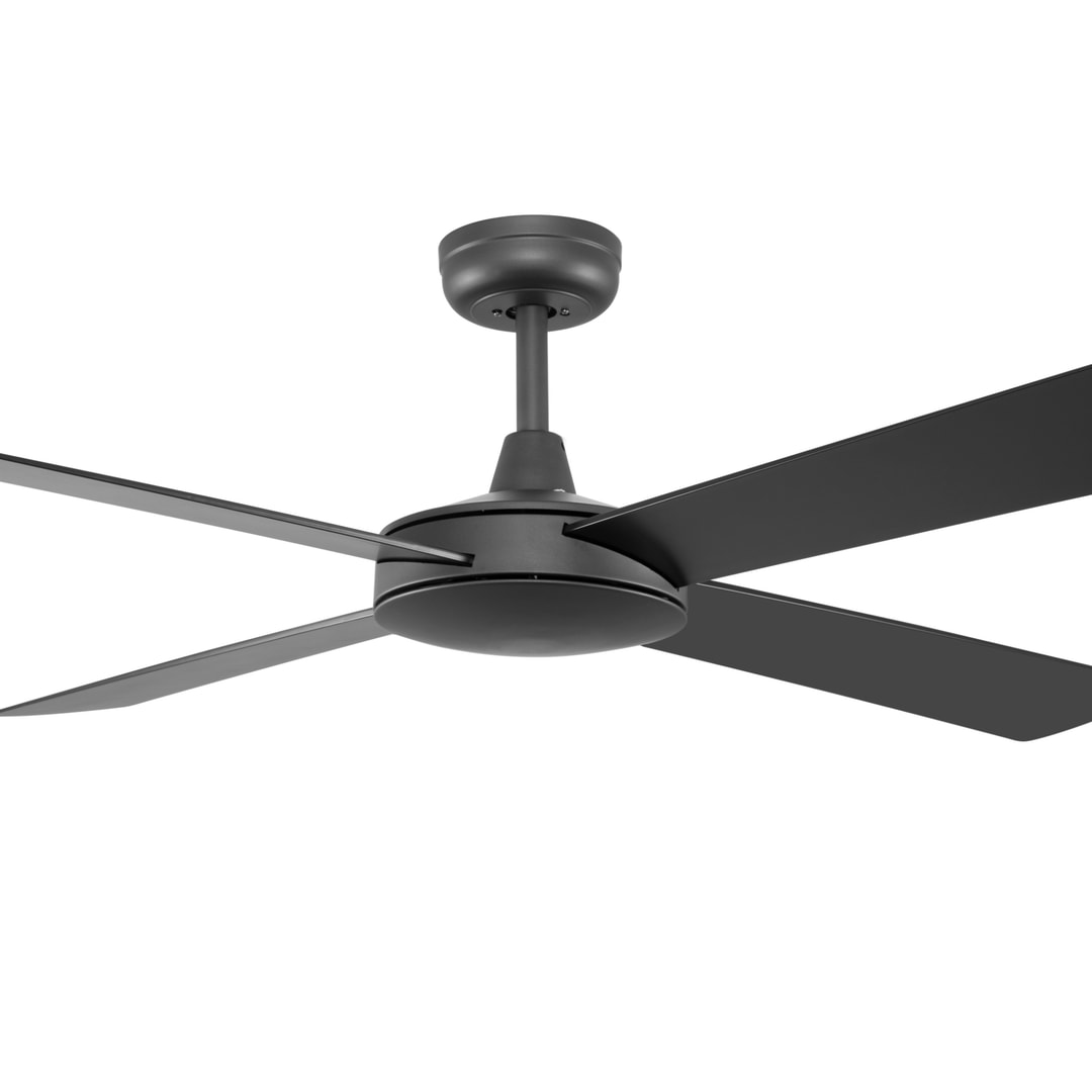 Black Fanco 52" Smart Eco Silent Deluxe ABS DC Ceiling Fan With Remote