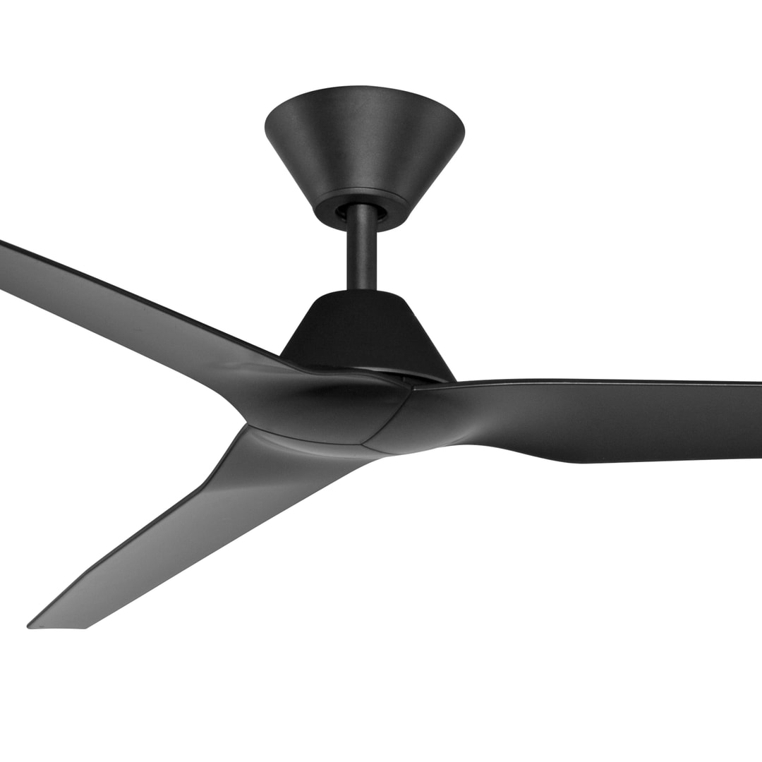 Black Fanco Infinity-iD 54" (1370mm) DC Ceiling Fan With Wall Control